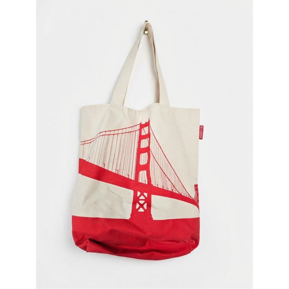 San Francisco Rickshaw Bagworks Canvas Tote Golden Gate Bridge Gorpcore Casual